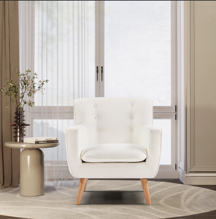 Georgia Chair Upholstered in Bertoni Boucle